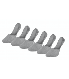 Pack 6 calcetines invisibles gris