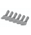 Pack 6 calcetines invisibles gris