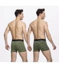 Pack 2 - Boxer Marc Olive Green/Print