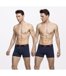 Pack 2 - Boxer Ungaro Navy/Dots Grey