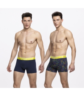 Pack 2 - Boxer Omar Ungaro Navy/Print