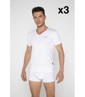 Pack 3-T-Shirt EA "V" Ungaro White