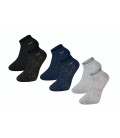 Pack 3 Invisible Socks Ungaro Black/Navy/Grey