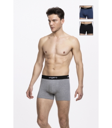 Pack 3 - Boxer Erick Ungaro Grey/Navy/Black